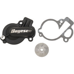 Boyesen waterpomp deksel met rotor Zwart KTM SX-F 450 2016- & EXC-F 450/500 2016-2019 & Husqvarna FC 450 2016- & FE 450/501 2016-2019