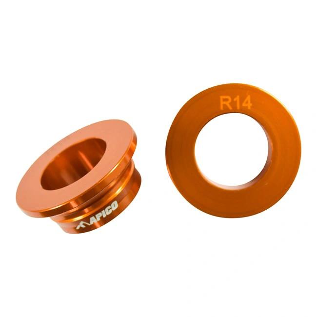 Apico Hinterrad-Abstandshülsen Orange KTM SX/SX-F 13 / Husqvarna / Gas Gas 2021 (für die originale Nabe) - MxProStoreParts