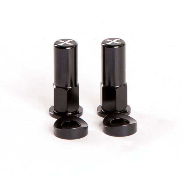 X-Grip Pro Rim Lock Nuts and Washers (black) 2pcs