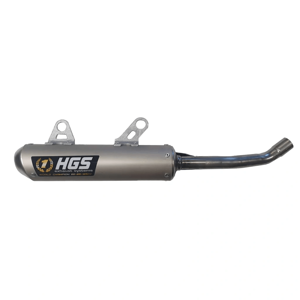 HGS runder Aluminium-Auspuffschalldämpfer für KTM SX 250 2017 – 2018 & Husqvarna TC 250 2017 – 2018 – MxProStoreParts