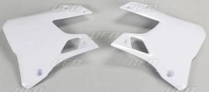 UFO Kühlerkappen weiß für Yamaha YZ 125/250 96 - 01 - MxProStoreParts
