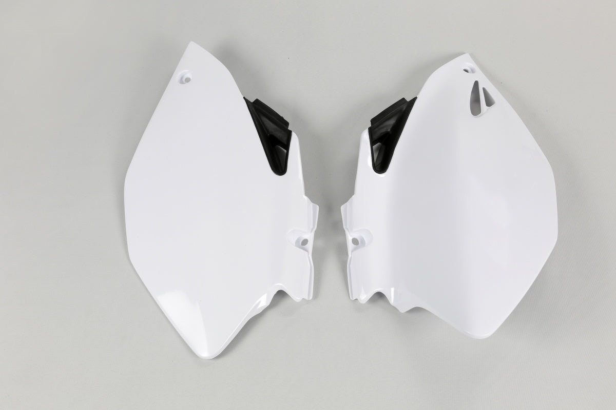 UFO side number plates White/Black Yamaha YZ 250F/450F 06-09
