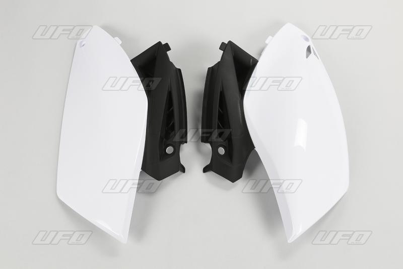 UFO side number plates White/Black Yamaha YZ 250F 10-13