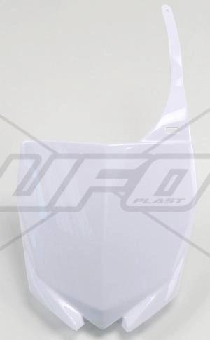 UFO Vornummerplatte Weiß Yamaha YZ 125/250 15 - 21 & YZ 250F 10 - 18 & YZ 450F 10 - 17 - MxProStoreParts