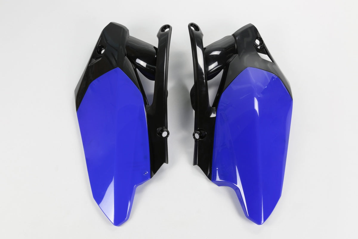 UFO Seitennummernschilder Blau/Schwarz Yamaha YZ 450F 10-13