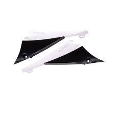 UFO Kühlerkappen Schwarz / Weiss Yamaha YZ 450F 10 - MxProStoreParts