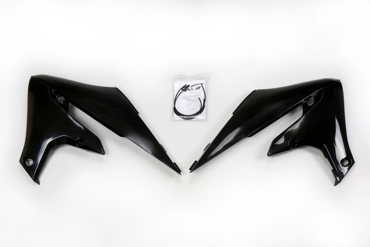UFO Radiatorkappen Schwarz für Yamaha YZ 250F 2019 - 2023 & YZ 450F 2018 - 2022 & WR 250F 2020 - 2022 & WR 450F 2019 - 2022 - MxProStoreParts