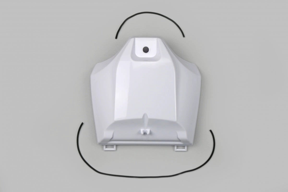UFO Kraftstofftank / Filterbehälterkappe Weiß Yamaha YZ 250F 19 - & YZ 450F 18 - & WR 250F 20 - & WR 450F 19 - MxProStoreParts