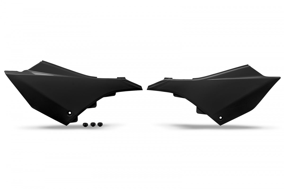 UFO Side Number Plates Black Yamaha YZ 125/250 2022-