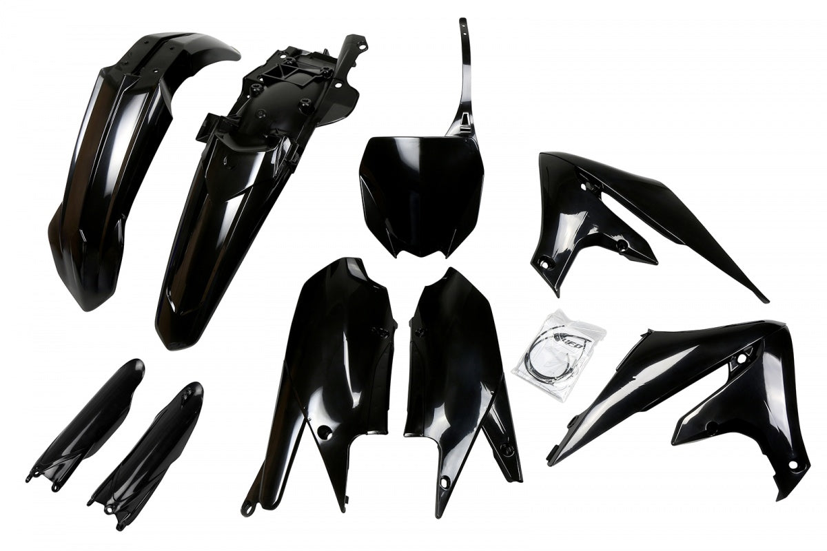 UFO plastic kit Zwart Yamaha YZ 250F 19-23 & YZ 450F 18-22 ( full kit )