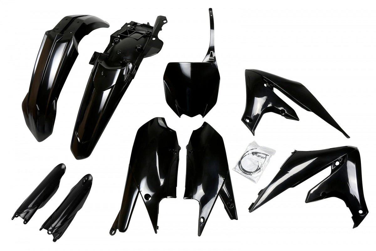 UFO Kunststoff-Kit Schwarz Yamaha YZ 250F 19 - 23 & YZ 450F 18 - 22 (Voll-Kit) - MxProStoreParts