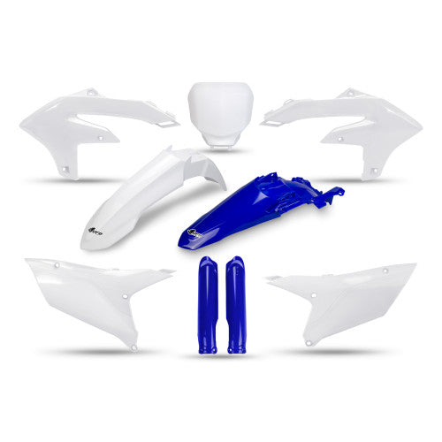 UFO plastic kit Wit / Blauw Yamaha YZ 250F 2024- & YZ 450F 2023 ( full kit )
