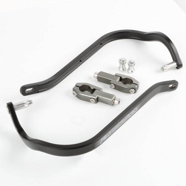 Zeta Handkappen Bend Zwart met bevestigingset voor 22mm stuur