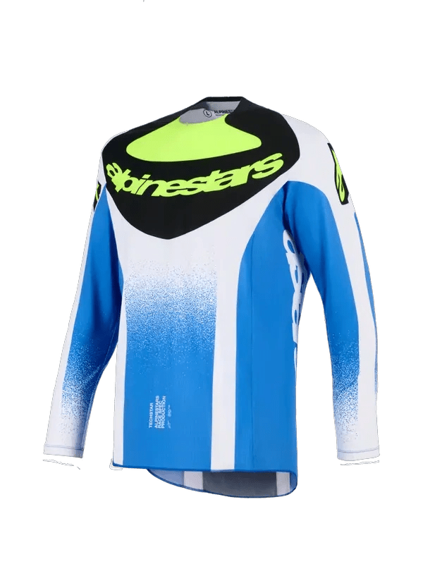 Alpinestars Techstar Knif MX-Trikot – Blau / Schwarz / Gelb - MxProStoreParts