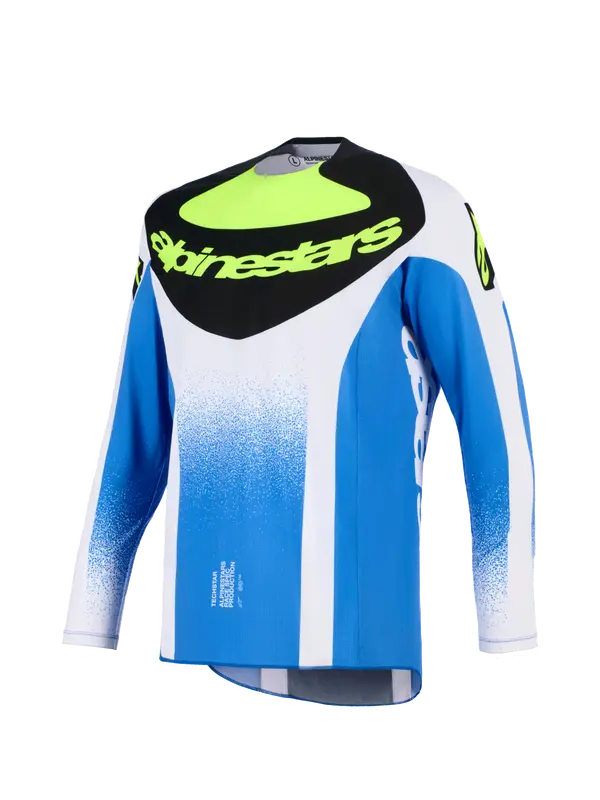 Alpinestars Techstar Knif MX Jersey – Blauw / Zwart / Geel