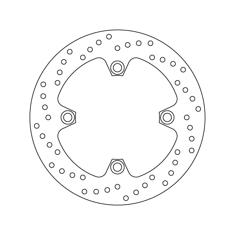 Technische illustratie: Brembo Serie Oro brakedisc – 68B40740; uitvoering volgens artikelgegevens