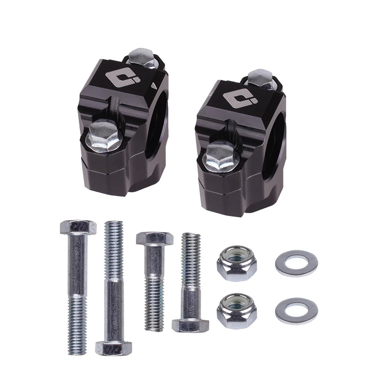 ODI MACHINED MX BAR MOUNTS 1-1/8” "Drop-In" Style-Black BLACK Machined
