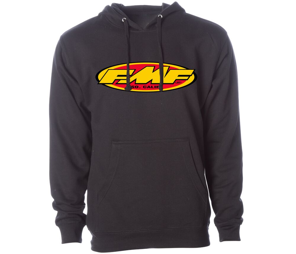 FMF Don 2 hoodie voor heren, zwart/geel, XL - MxProStoreParts