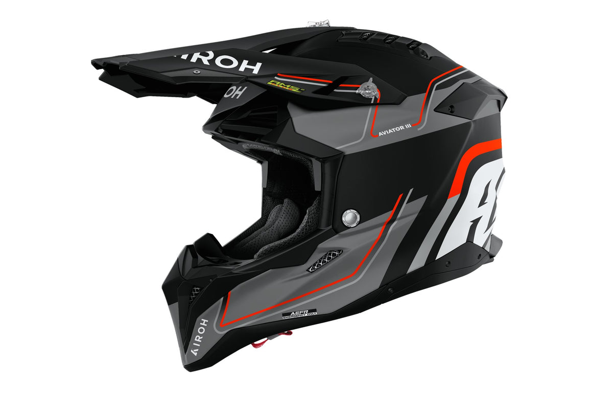 Airoh Aviator 3 crosshelm – Leader oranje mat