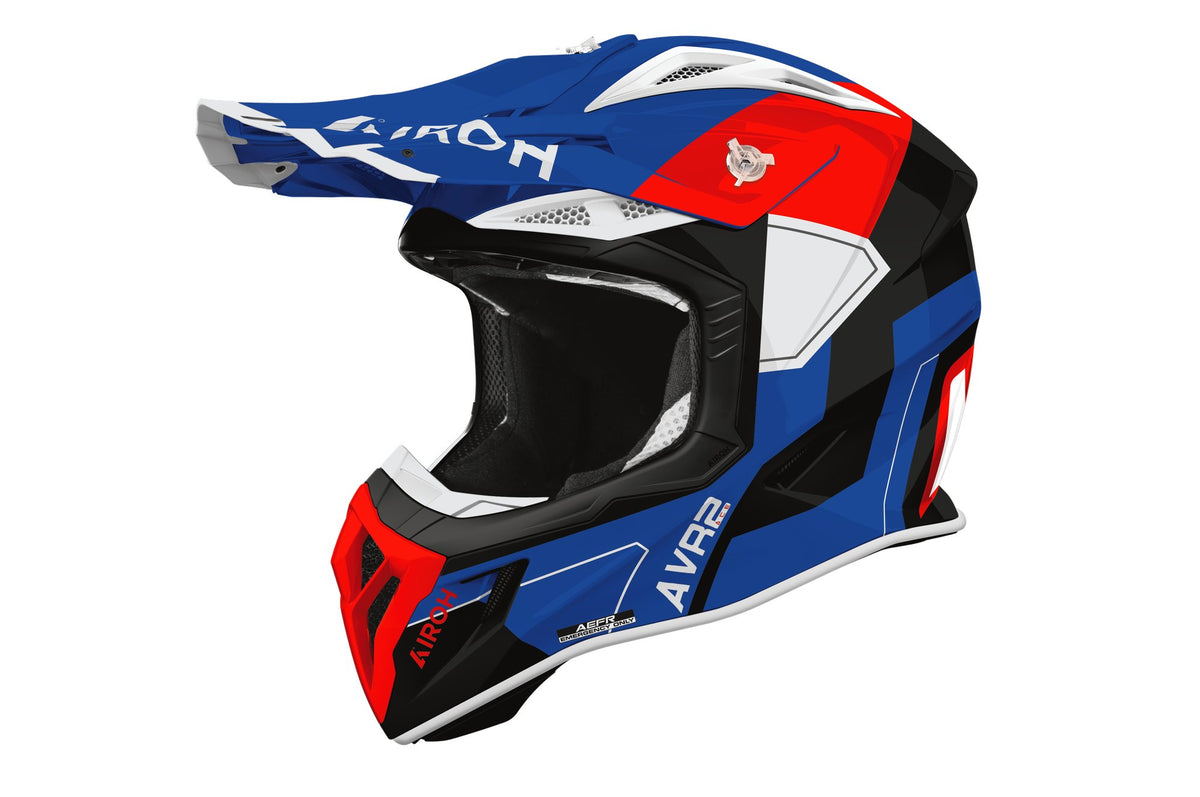 Airoh Aviator Ace 2 crosshelm – Shield blauw/rood glanzend