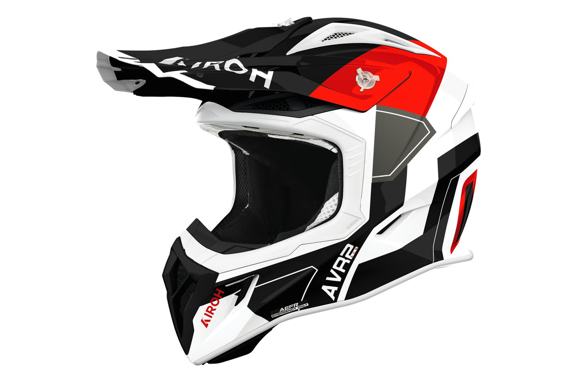Airoh Aviator Ace 2 crosshelm – Shield rood glanzend
