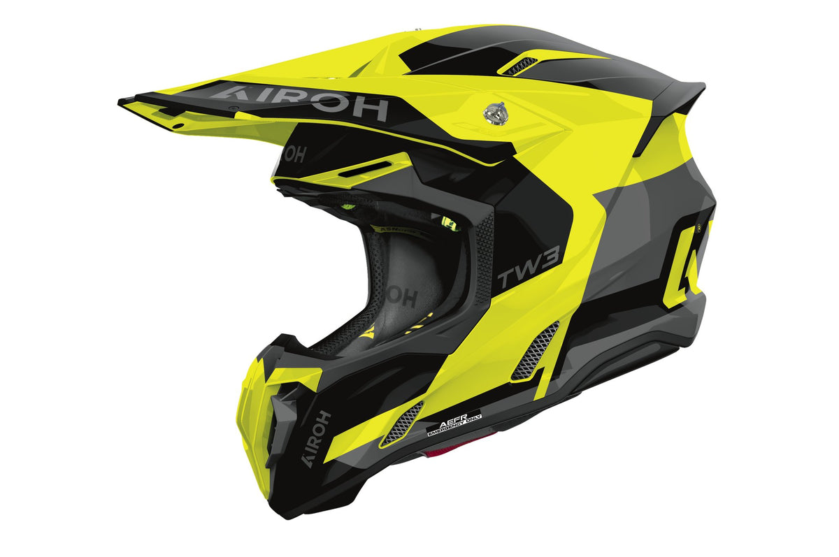 Airoh Twist 3 crosshelm – Fancy geel glanzend