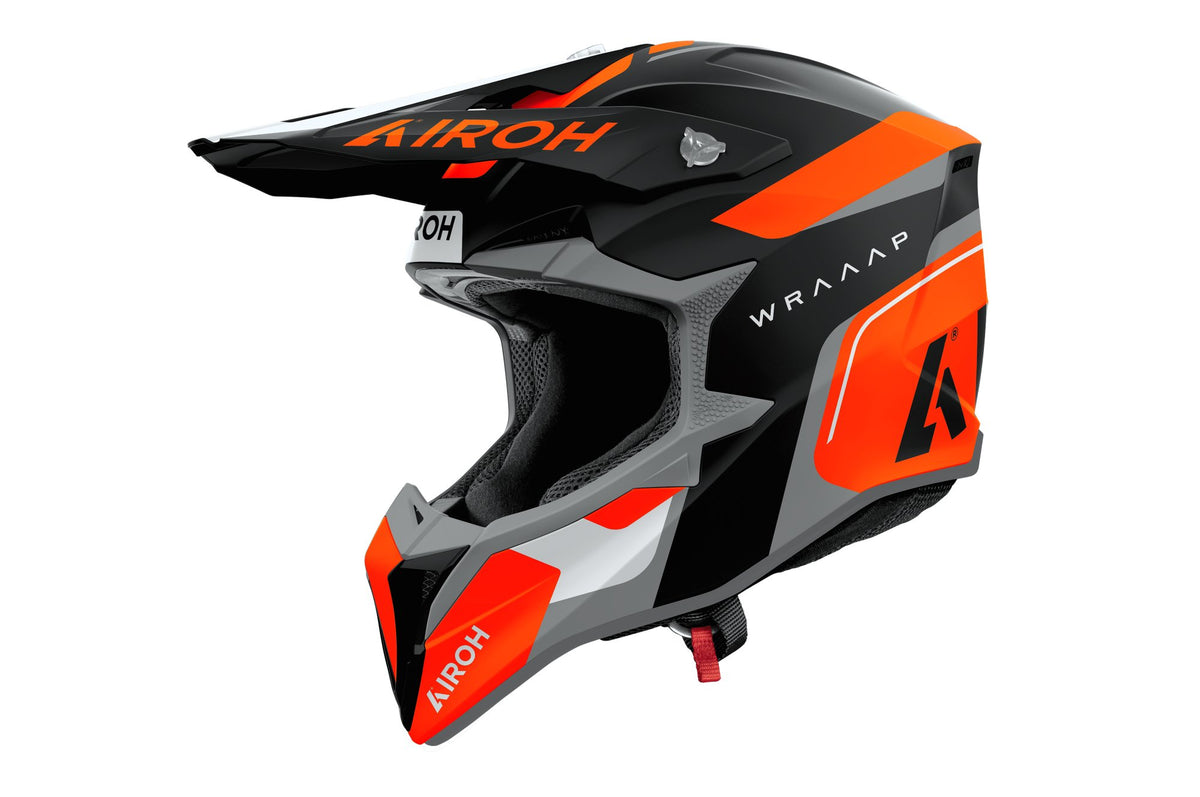 Airoh Wraaap crosshelm – Conquer oranje mat