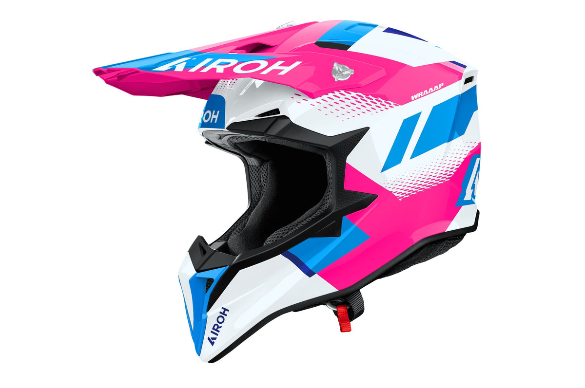 Airoh Wraaap crosshelm – Vision roze glanzend