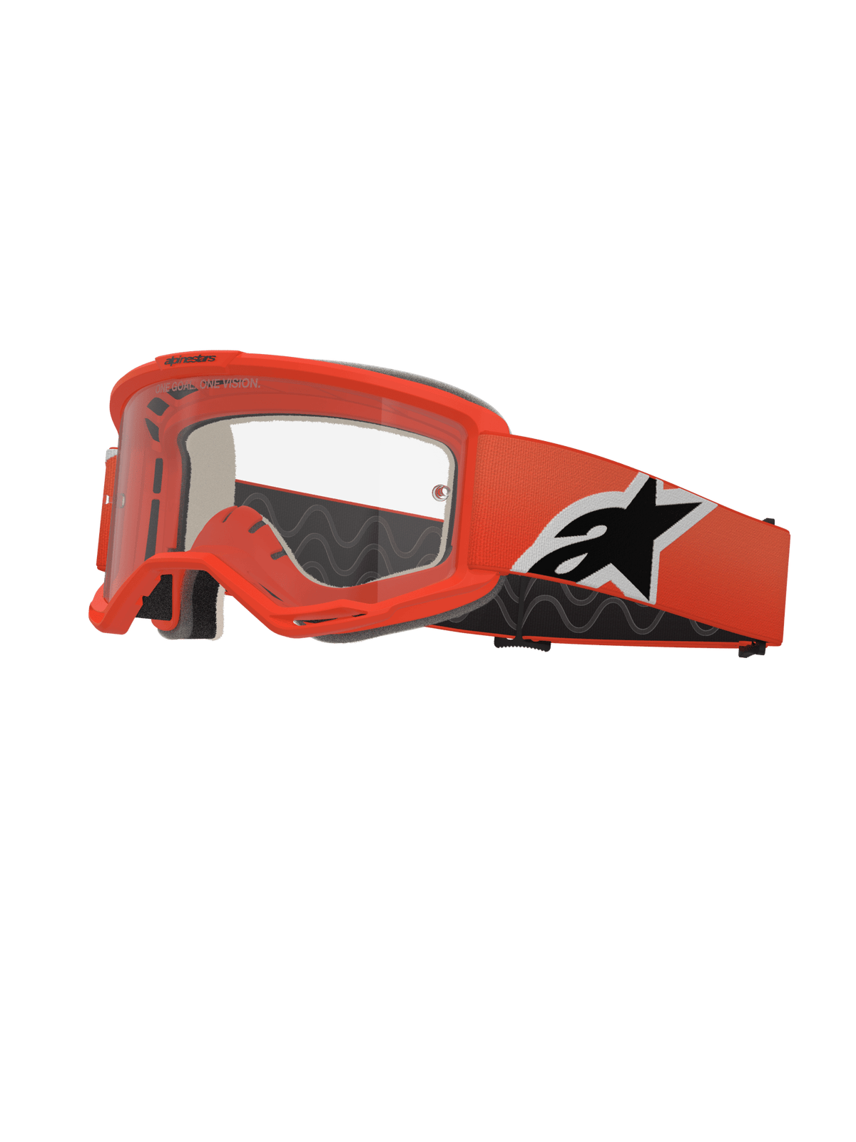 Alpinestars Vision 5 Corp Crossbril – Oranje, heldere lens - MxProStoreParts