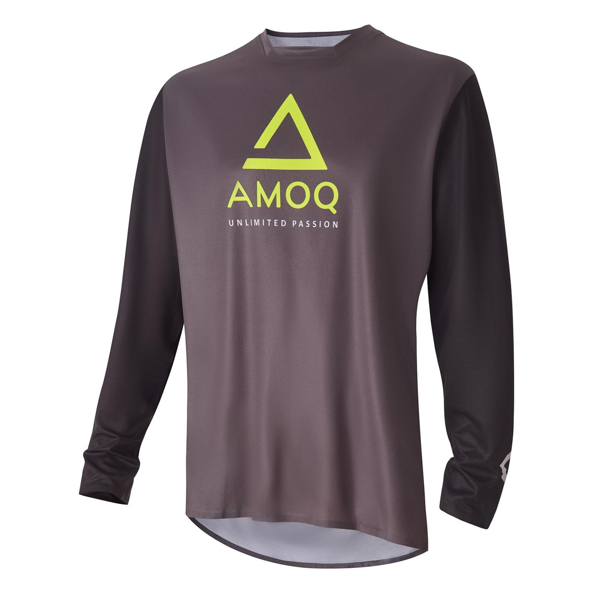 AMOQ Ascent Comp camiseta de cross gris/negro/amarillo fluorescente - MxProStoreParts