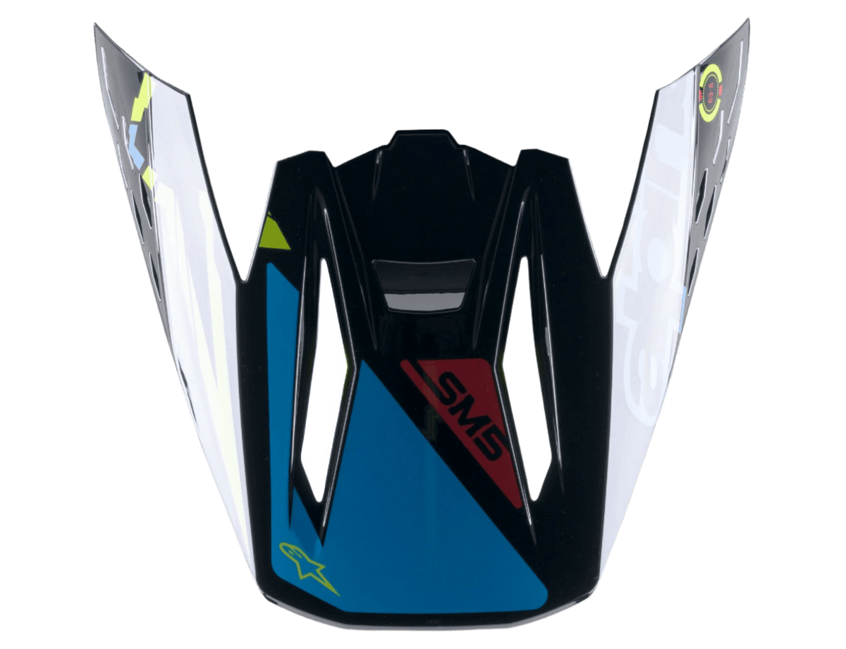 Alpinestars S-M5 Action Vizier – Negro cian amarillo fluo brillante - MxProStoreParts