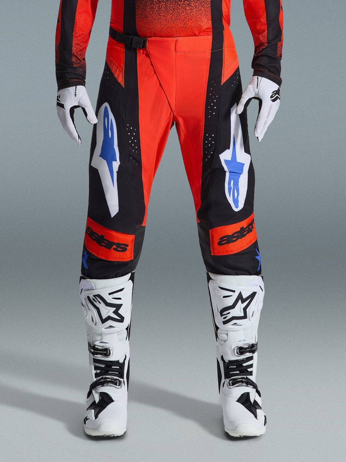 Alpinestars Techstar Knif Pantalon 2026 – orange noir bleu UCLA - MxProStoreParts