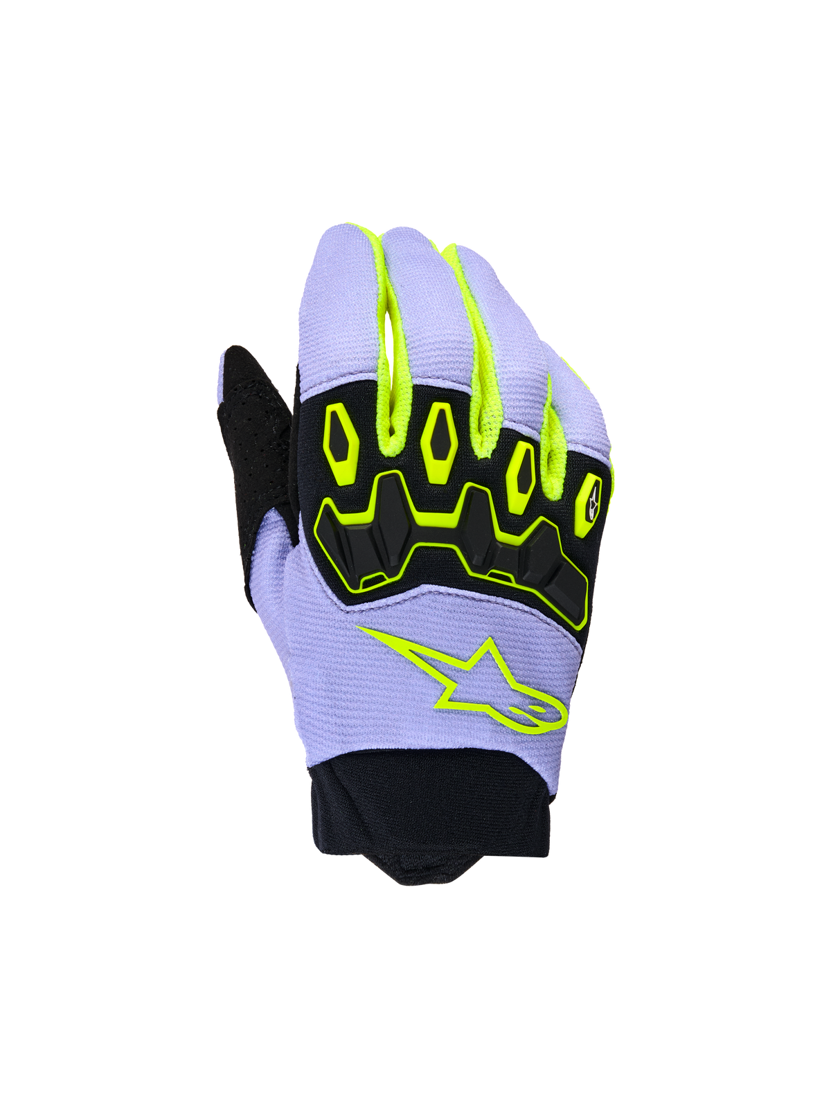Alpinestars Jeugd & Kinder Full Bore V2 Handschoenen – Paars geel fluo