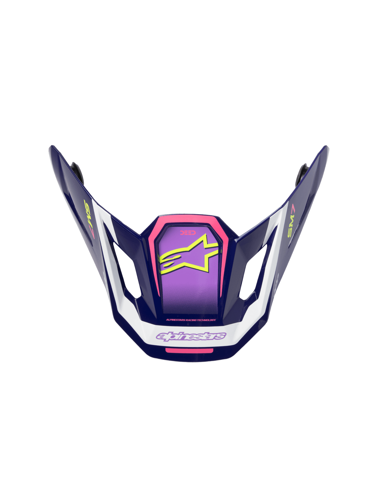 Alpinestars S-M7 Deed Vizier – Rosa púrpura con brillo - MxProStoreParts