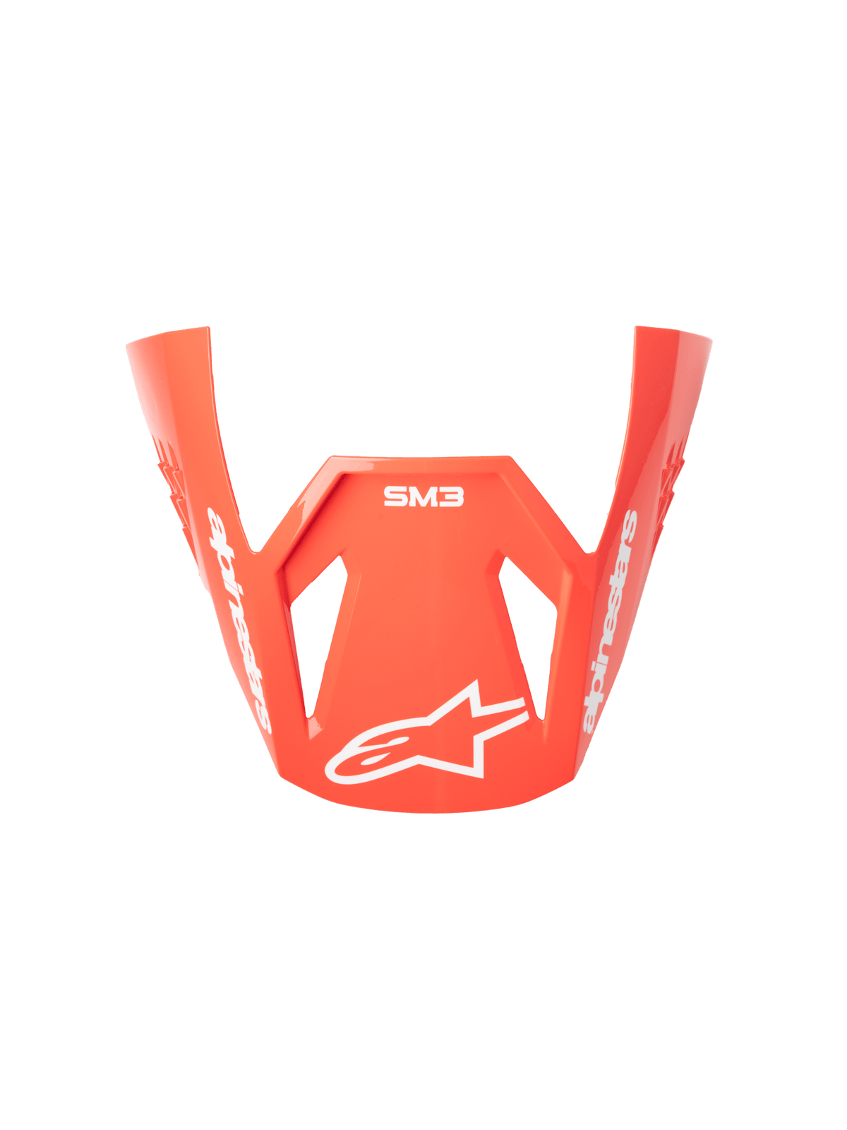 Alpinestars S-M3 Radium Viseur – Noir, rouge fluo, blanc brillant - MxProStoreParts