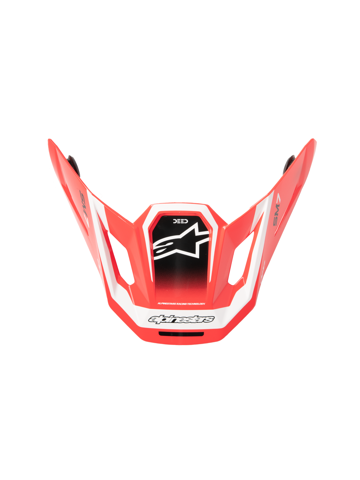 Alpinestars S-M7 Deed Vizier – Rood zwart wit glans