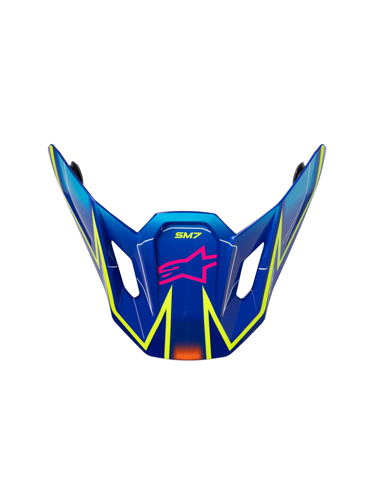 Alpinestars S-M7 Cast Vizier – Blauw roze geel fluo glans