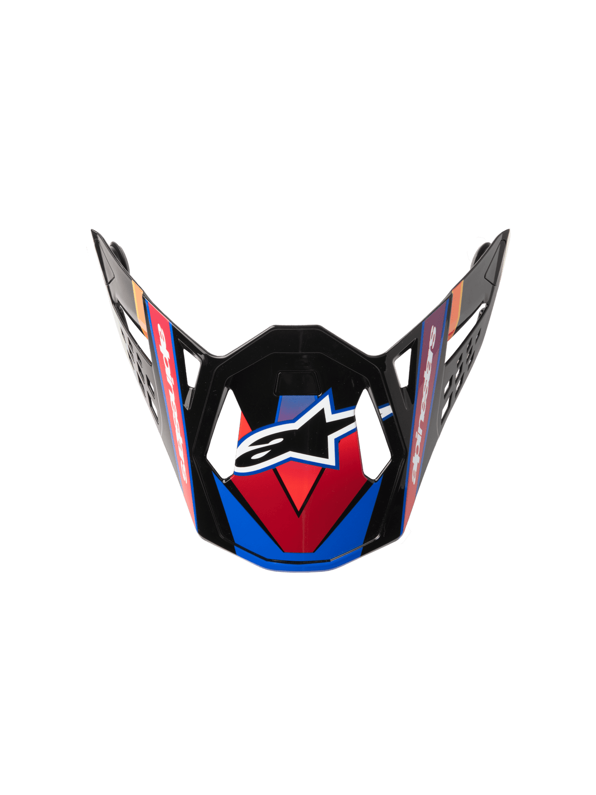 Alpinestars Supertech M10 Era Vizier – Blue red neon yellow glossy - MxProStoreParts