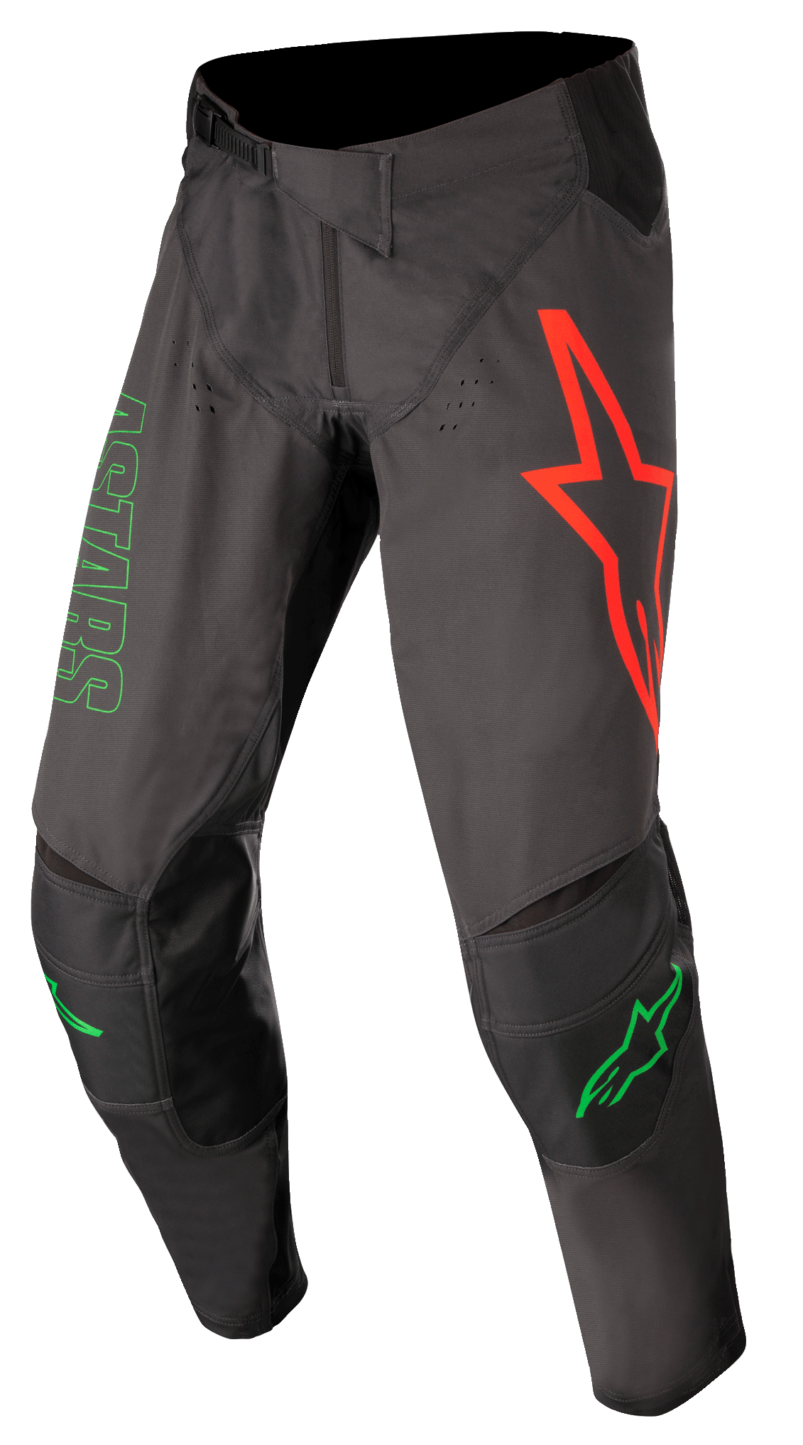 Alpinestars Techstar Phantom Broek – Antraciet groen neon