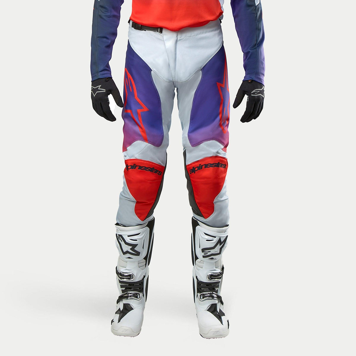 Alpinestars 2024 Racer Hoen Broek – Licht grijs hot oranje zwart - MxProStoreParts