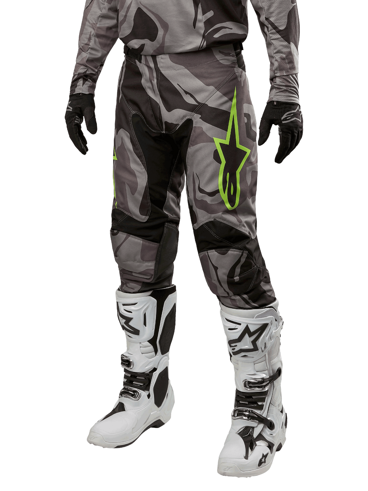Alpinestars Racer Tactical Broek 2024 – Gegoten grijze camo magneet