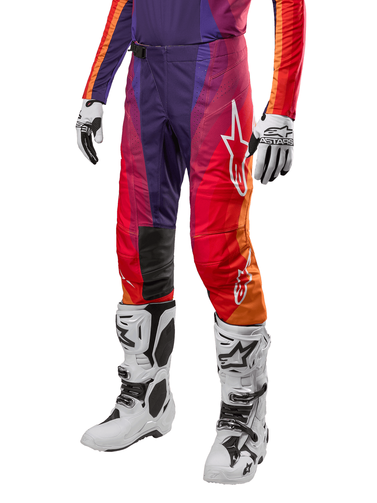 Alpinestars 2024 Techstar Pneuma Broek – Diep paars oranje diep blauw