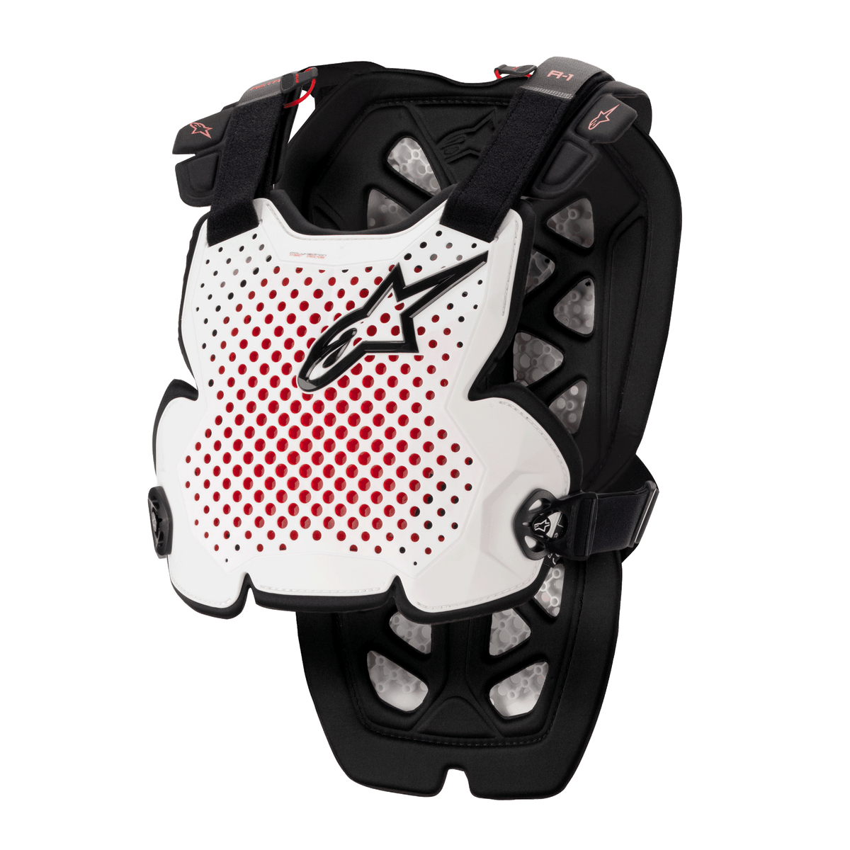 Alpinestars A-1 Pro Protector de pecho – Blanco negro rojo - MxProStoreParts