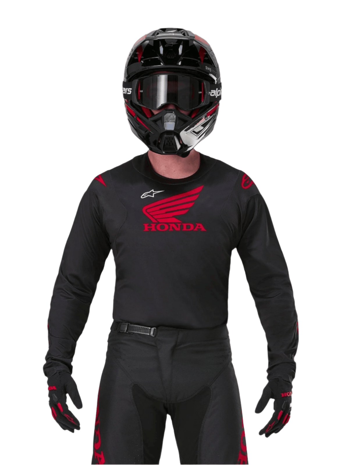 Alpinestars Honda Racer Camiseta Iconica – Negro y rojo - MxProStoreParts