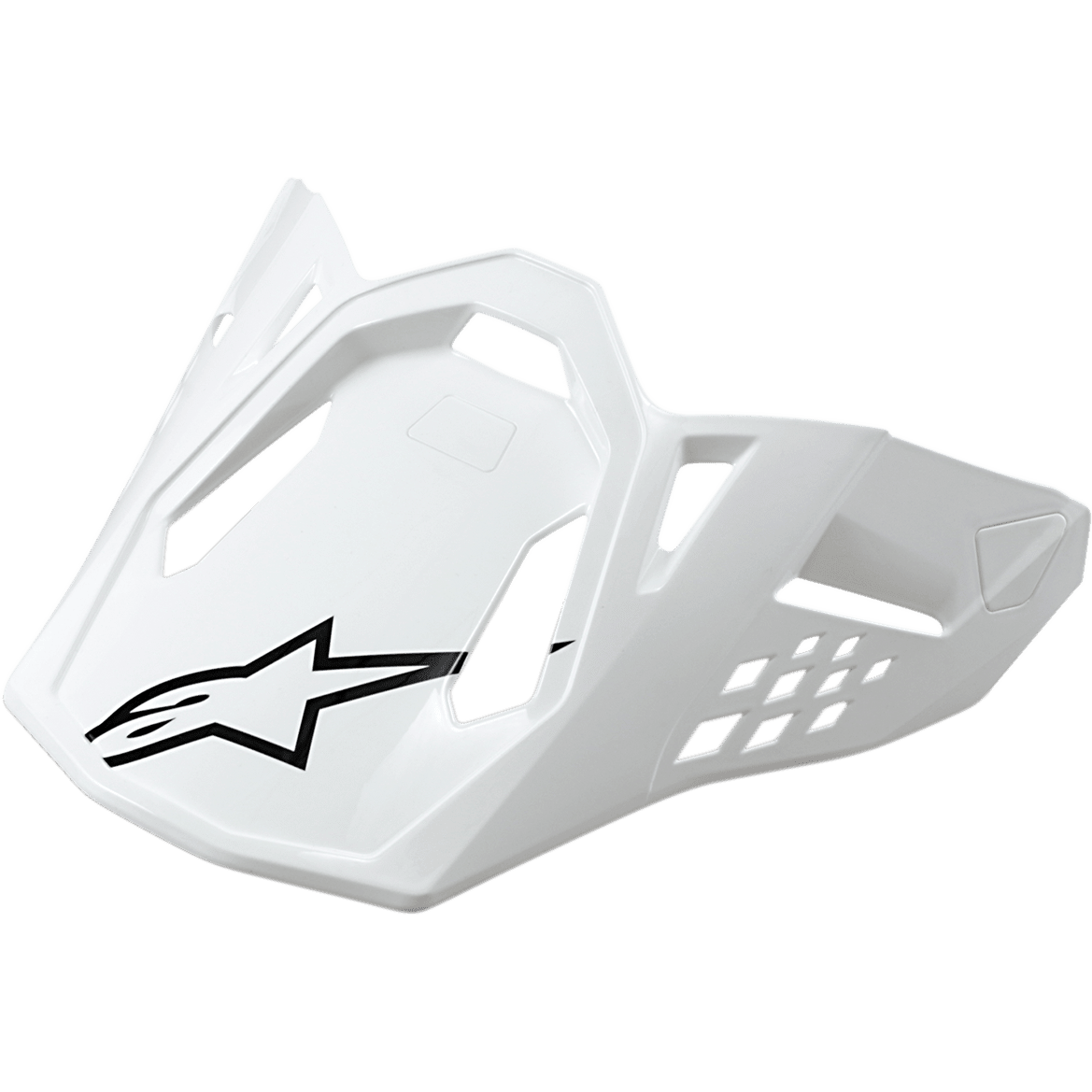 Alpinestars Supertech M10/M8 Vizier – Blanco brillante - MxProStoreParts