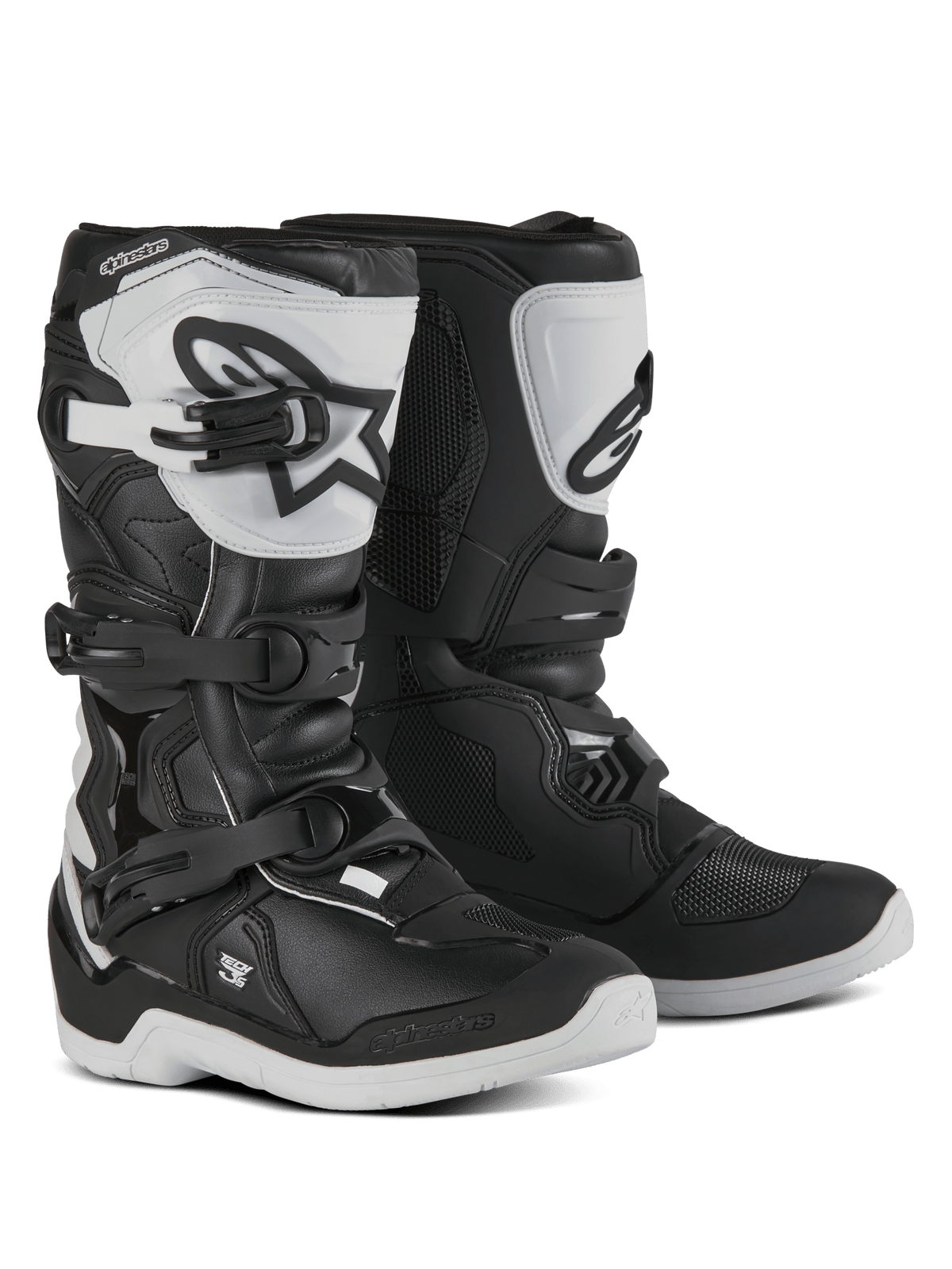 Alpinestars Bottes Tech 3S pour jeunes – Blanc noir - MxProStoreParts