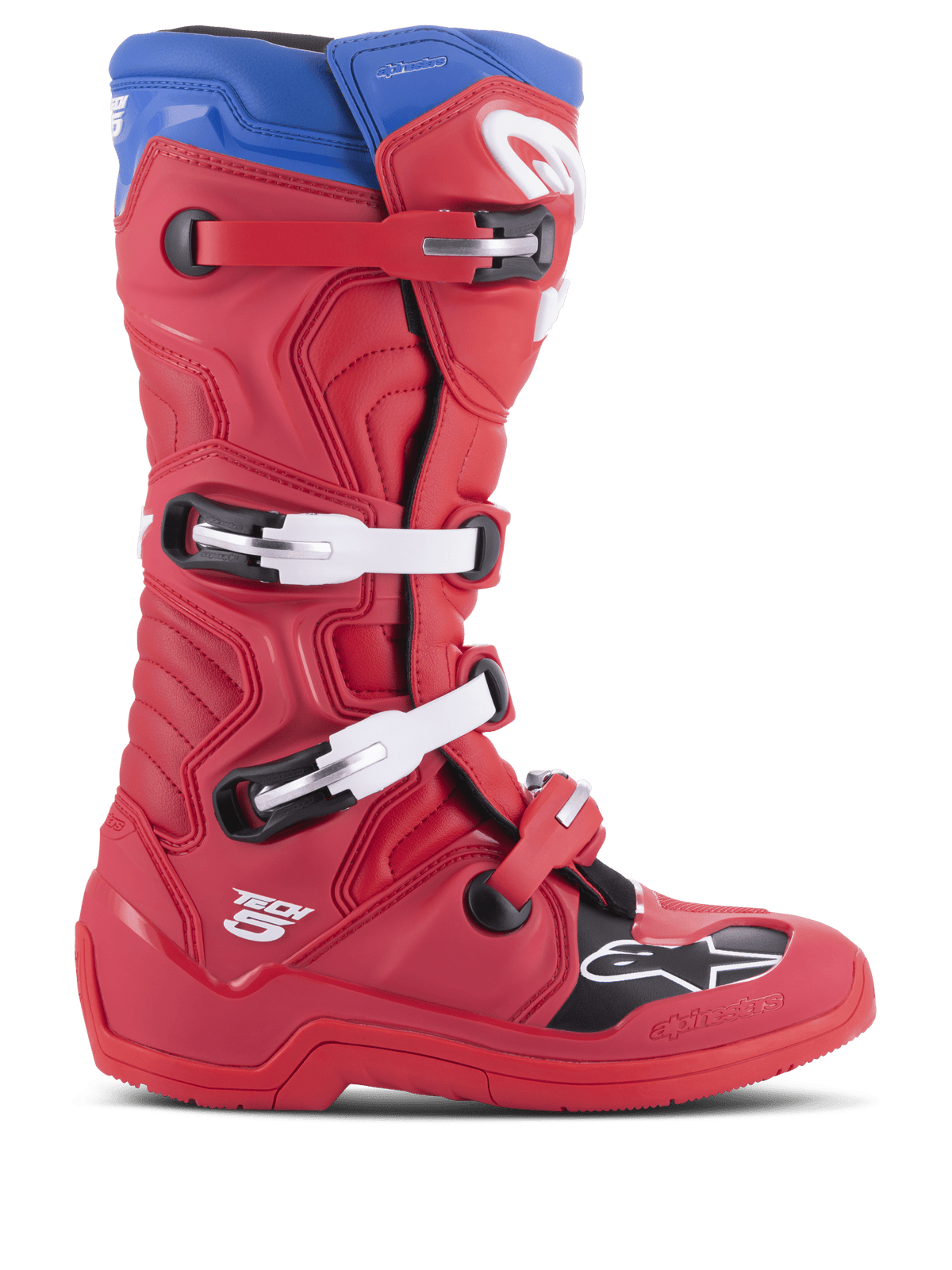 Alpinestars Tech 5 Laarzen – Helderrood donkerrood alpine blu