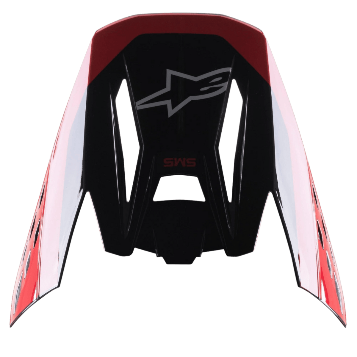 Alpinestars S-M5 Beam Vizier – negro rojo brillante - MxProStoreParts