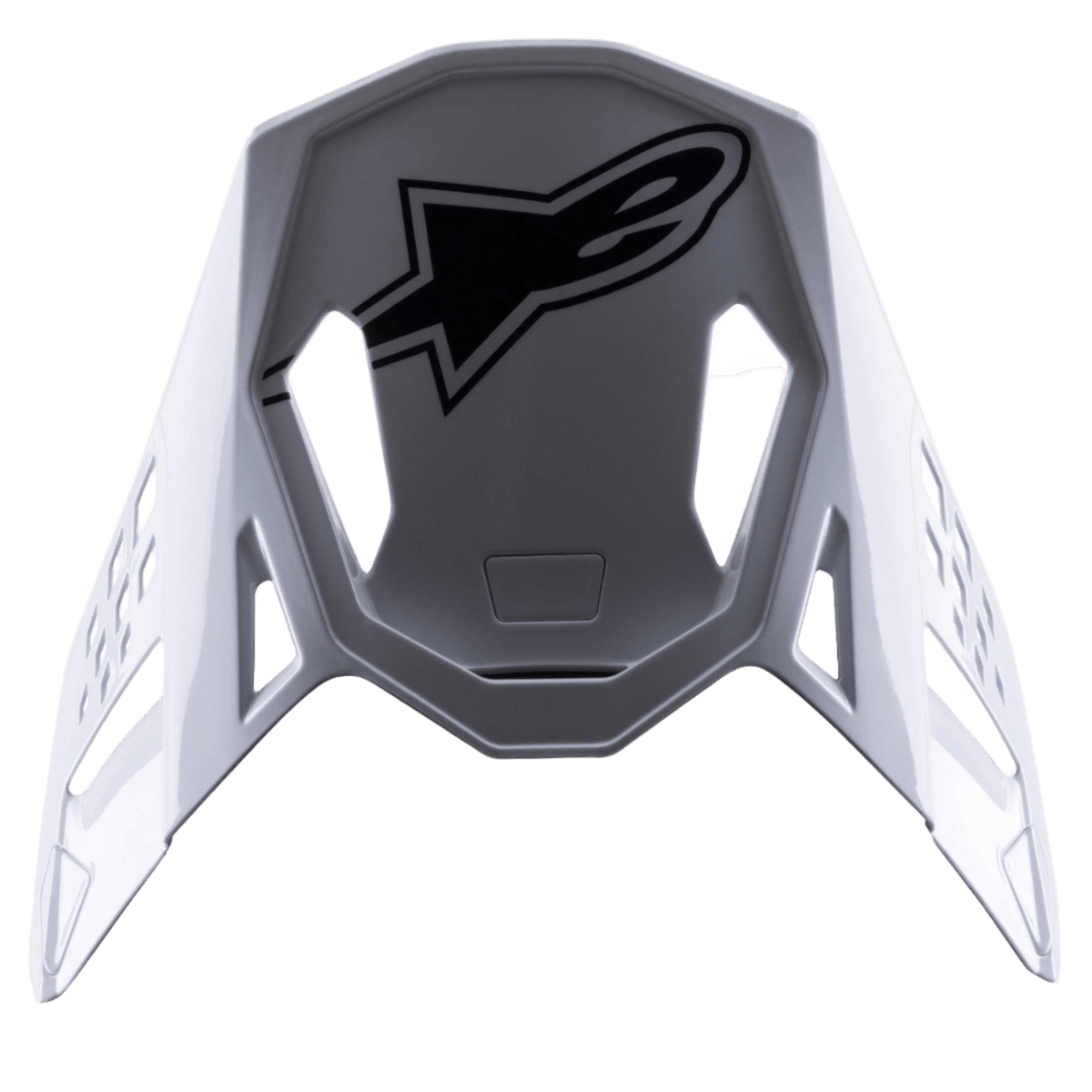 Alpinestars S-M8 Factory Vizier – Negro, blanco, rojo fluor brillante - MxProStoreParts