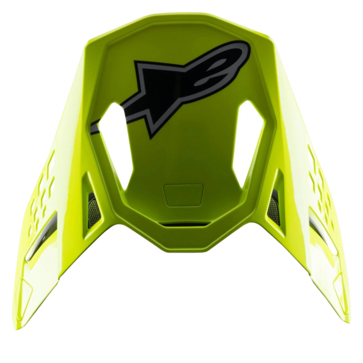 Alpinestars S-M8 Factory Vizier – Zwart geel fluo blauw glanzend